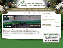 Tablet Screenshot of courslesbarres-equitation.com